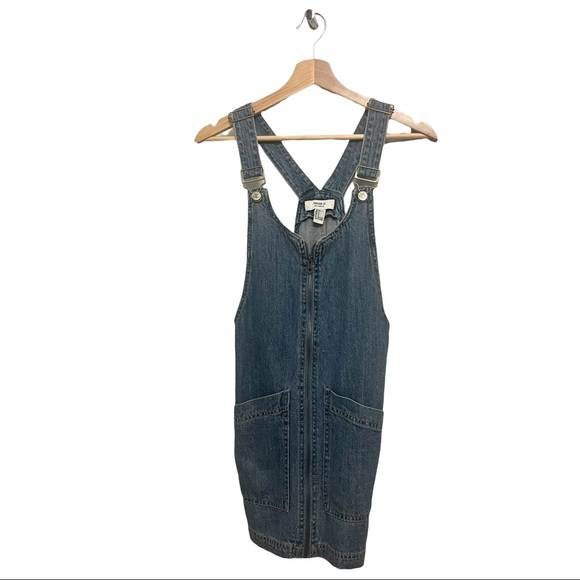 🍯 Denim Overall Mini Dress - FOREVER 21 - Picture 4 of 5